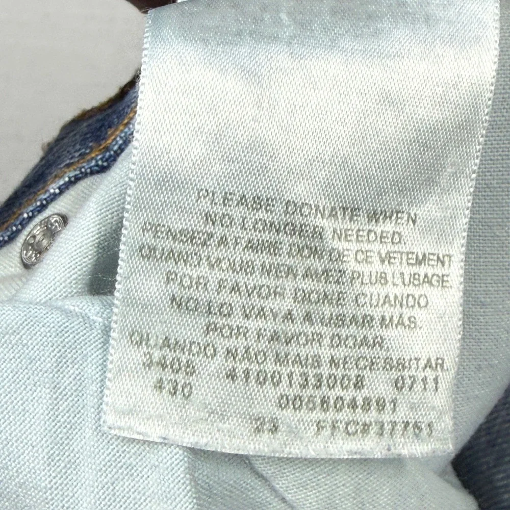 Levi's 560 Comfort Fit Jeans Mens 42x30 Blue Denim Light Wash Distressed Stained